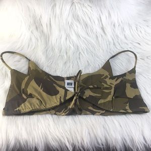 Vintage | Camo Crop Top Bralette